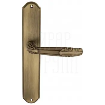 Дверная ручка Venezia 'ANGELINA' на планке PL02 матовая бронза