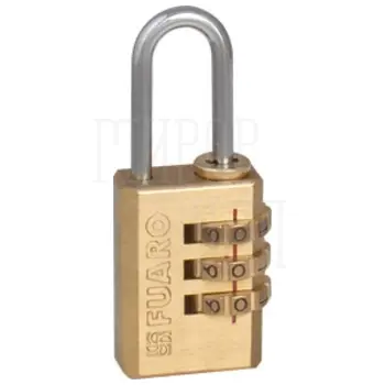 Замок Fuaro (Фуаро) навесной PL-PROTEC-2550 4 fin key (PL-2550) фин. блистер никель