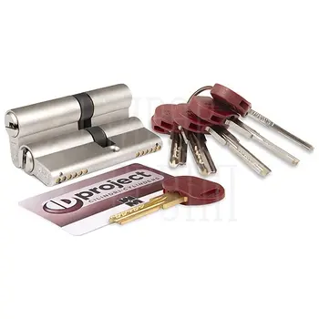 Цилиндровый механизм Mottura (Моттура) DPC1D4146 S3 (87 мм/36+10+41) 5+1кл. никель