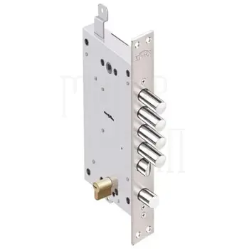 Замок Elbor (Эльбор) врезной двухсистемный Рубин 1.08.46 с тягами /27647/ никель