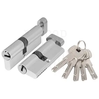 Цилиндровый механизм Ajax (Аякс) (AZ202/80) AZ2002Knob 80 (35+10+35) CP хром