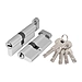 Цилиндровый механизм Ajax (Аякс) (AZ202/80) AZ2002Knob 80 (35+10+35) CP, хром