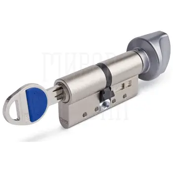 Профильный цилиндр Tokoz (Чехия) TECH ключ-вертушка CV TECH300/OL 030/030 TE01 SPS-SZ 60 mm (25+10+25) никель + флажок