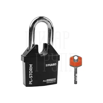 Замок Fuaro (Фуаро) навесной PL-STORM-3660 LS 4 key (дисковый ключ) с удлиненной дужкой