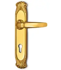 Купить Дверная ручка на планке Salice Paolo "Queen" 9006 по цене 27`985 руб. в Москве