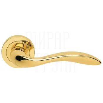 Дверные ручки на розетке Morelli Luxury 'Leon' золото
