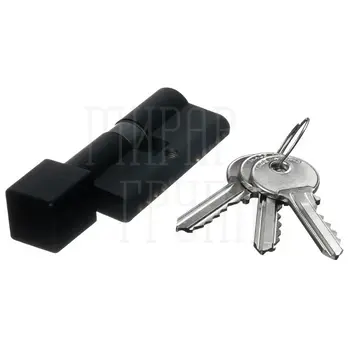 Цилиндровый Extreza AS-80C-KNOB-2 40x40 мм (35x10x35) ключ-вертушка черный