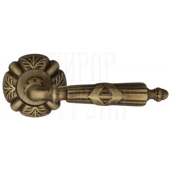 Дверная ручка на розетке Venezia 'ANNETA' D5 матовая бронза