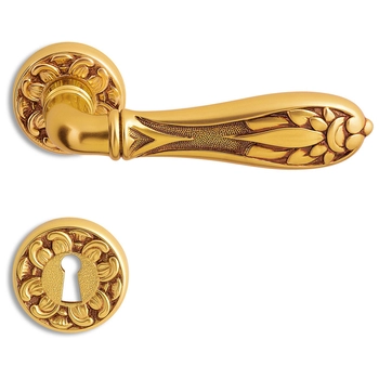 Дверная ручка на розетке Salice Paolo 'Lucca' 3040 французское золото