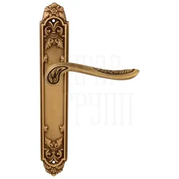 Дверная ручка на планке Melodia 285/Siracusa 'Daisy' матовая бронза