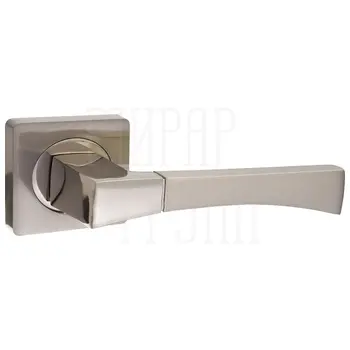 Дверные ручки Puerto (Пуэрто) INAL 532-02 на квадратной розетке матовый никель + никель