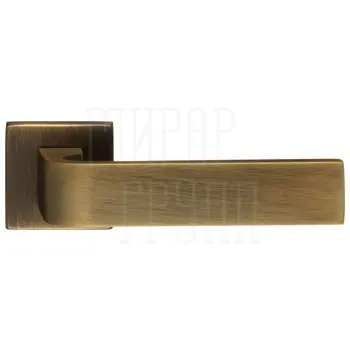 Дверная ручка Extreza Hi-Tech 'SOUND' (Саунд) 106 на квадратной розетке R11 матовая бронза