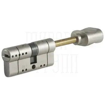 Цилиндр Rav Bariach серии Saturn ключ-шток 66 mm (30+10+26) никель