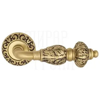 Дверная ручка на розетке Venezia 'LUCRECIA' D4 французское золото