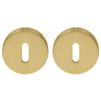 Накладки на круглой розетке под кабинетный ключ Colombo CD1043 матовое золото
