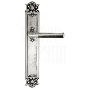 Дверная ручка Venezia 'IMPERO' на планке PL97 натуральное серебро