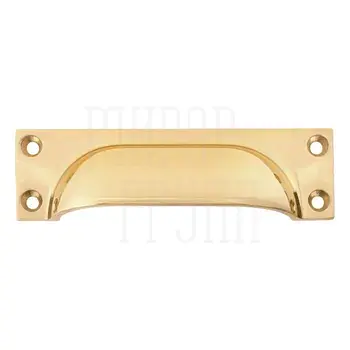 Мебельная ручка 0011 107mm PB полированная латунь