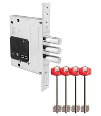 Купить Замок Fuaro (Фуаро) врезной сувальдный TERMO MDV25/S-60.00.3R16 4 key (ключ удл. 120/75 мм) по цене 1`053 руб. в Москве