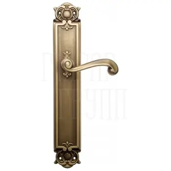 Дверная ручка Venezia 'CARNEVALE' на планке PL97 матовая бронза