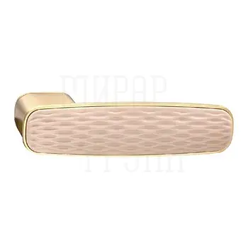Дверная ручка на розетке CAPSULA 807 SG/PINK матовое золото/розовый