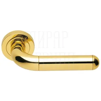 Дверные ручки на розетке Morelli Luxury 'Gavana' золото