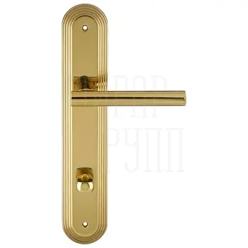 Дверная ручка Extreza 'PIVOT' (Пивот) 132 на планке PL05 латунь (WC)