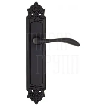 Дверная ручка Fratelli Cattini 'LUCCIA' на планке PL96 матовый черный