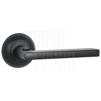 Дверная ручка Ajax (Аякс) 'POLO' JR на круглой розетке (R.JR54.POLO TECH/IND) черный