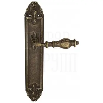 Дверная ручка Venezia 'GIFESTION' на планке PL90 античная бронза