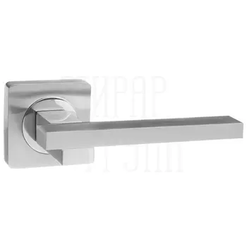 Дверные ручки Renz (Ренц) 'Неаполь' INDH 52-02 на квадратной розетке матовый никель