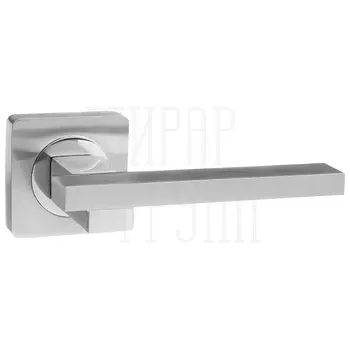 Дверные ручки Renz (Ренц) 'Неаполь' INDH 52-02 на квадратной розетке матовый никель