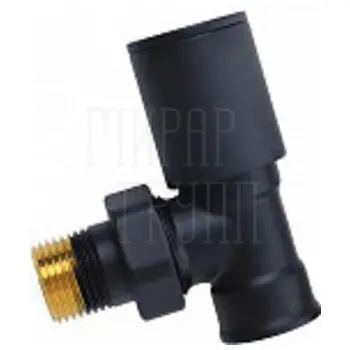 Вентиль Top регулировочный угловой 1/2 черный