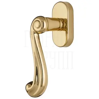 Ручка оконная Extreza 'Berta' (Берта) 312 HW полированная латунь