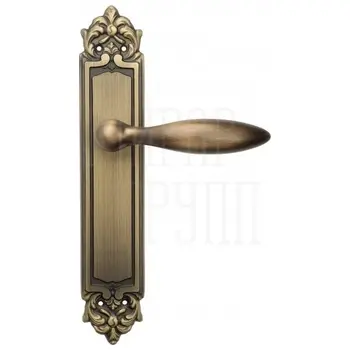 Дверная ручка Venezia 'MAGGIORE' на планке PL96 матовая бронза