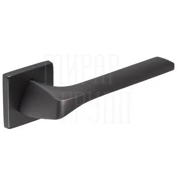 Дверная ручка Extreza Hi-Tech 'ERICA' (Эрика) 119 на квадратной розетке R11 антрацит