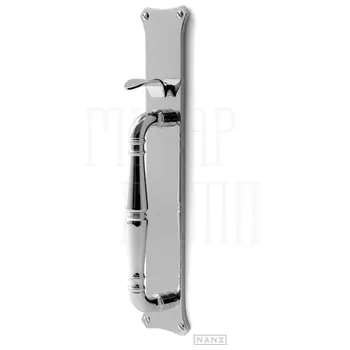 Дверная ручка на планке Nanz 6727 никель