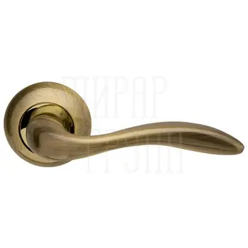 Дверная ручка Armadillo на круглой розетке 'Selena' LD19 бронза + золото