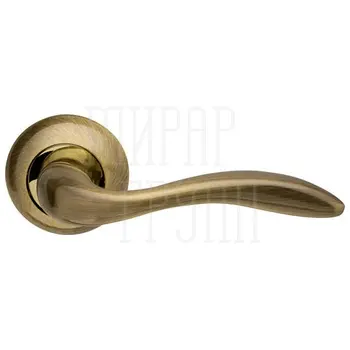 Дверная ручка Armadillo на круглой розетке 'Selena' LD19 бронза + золото