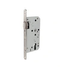 Замок Fuaro (Фуаро) врезной DD.INOX/C-55.72/R с роликовой защелкой (лиц.планка 20 мм)
