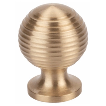 Мебельная ручка-кноб CORONA mod. '0042' Ø30 x 44 mm латунь матовая