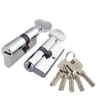 Цилиндровый Punto (Пунто) Z3002Knob80(35+10+35) с вертушкой хром