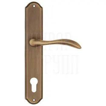 Дверная ручка Fratelli Cattini 'LUCCIA' на планке PL02 матовая бронза (cyl)