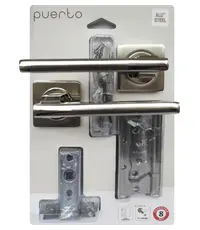 Комплект дверной фурнитуры PUERTO (ручка защелка м/к петли безВР) SET 514-02 5-45PL 2S