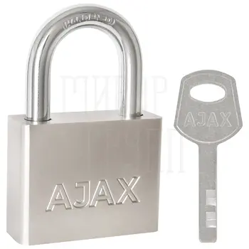 Замок Ajax (Аякс) навесной PD-3060 (PD-30-60) 3 фин. кл. никель