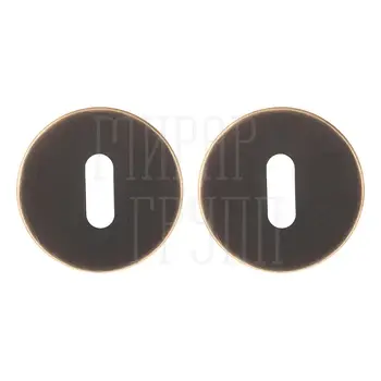 Дверная накладка Forme под сувальдный ключ NS34 (Alya) затемнённая бронза