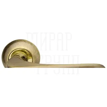 Ручка Armadillo (Армадилло) раздельная R.LD54.Pava (Pava LD42) бронза/золото TECH (кв. 8х140)