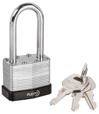 Купить Замок Punto (Пунто) навесной PK-6540L 3 key англ. длинная дужка по цене 294 руб. в Москве