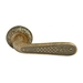 Дверная ручка на круглой розетке RUCETTI RAP-CLASSIC 1, бронза состаренная