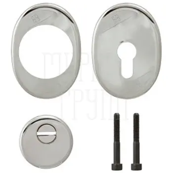 Броненакладка на Mottura (Моттура) цилиндр 94 KIT 1101 (set: 94.11625 + 94.505 + 95.304 + 95.308+99.293/90). хром