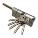 Цилиндровый механизм Abus Magtec.2500 ME ключ-длинный шток 60 mm (25+10+25), никель